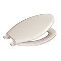 Premier Elongated, Closed Front Toilet Seat with Cover, Plastic in White PR4200-001